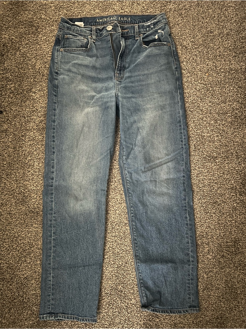 American Eagle Outfitters Women's Light Blue Boyfriend Jeans